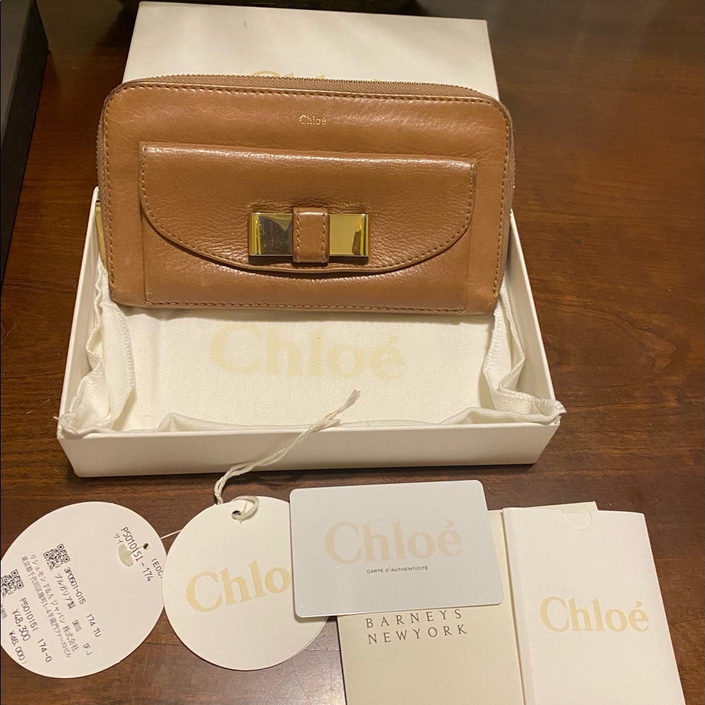 Chloe Brown Leather Wallet